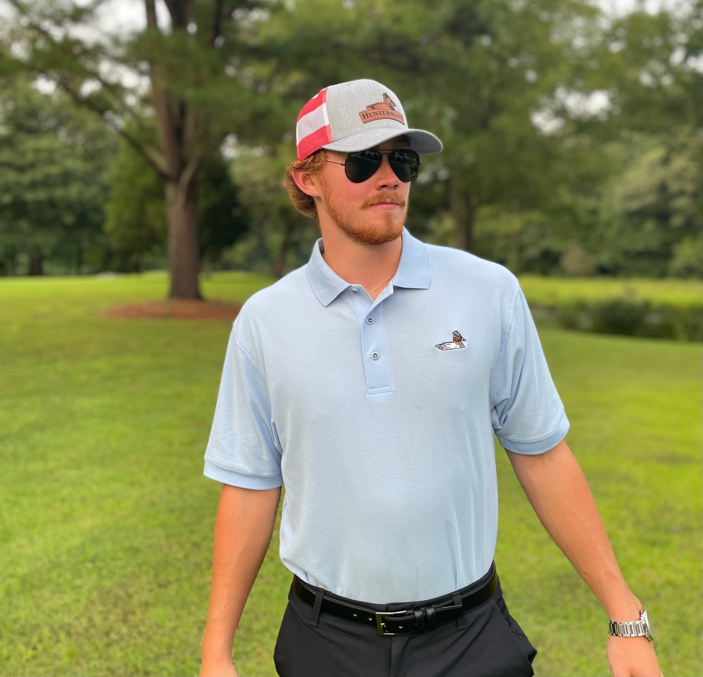 Blue Hunterman's Polo - Hunterman's Apparel