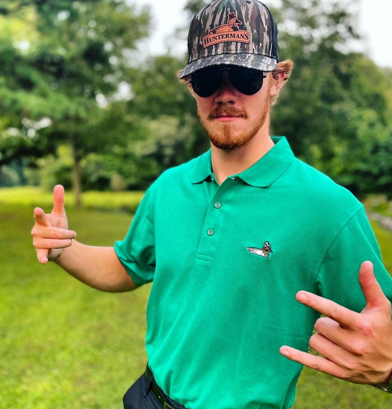 Green Hunterman's Polo - Hunterman's Apparel