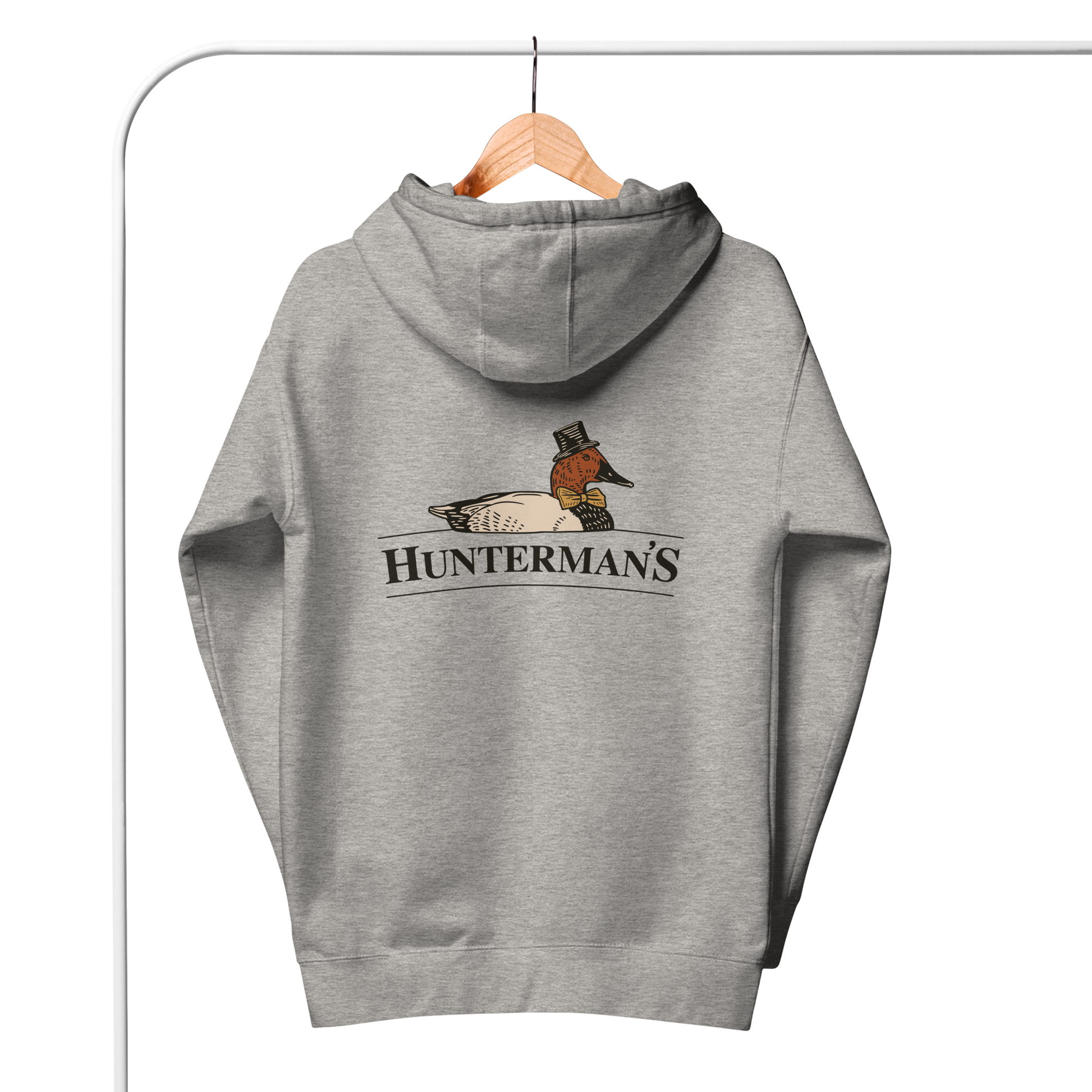 Grey Canvasback Hoodie