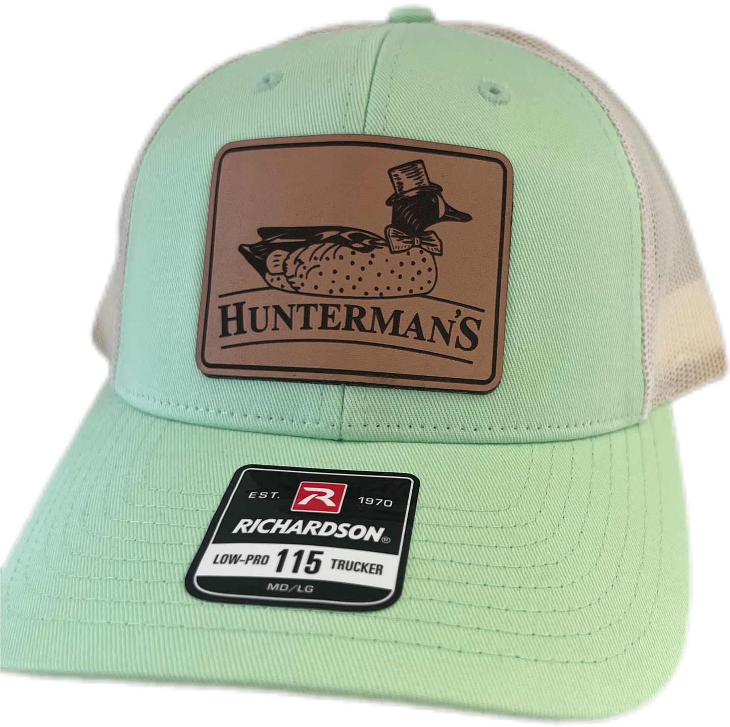 Lime Blue-Wing Patch Hat - Hunterman's Apparel