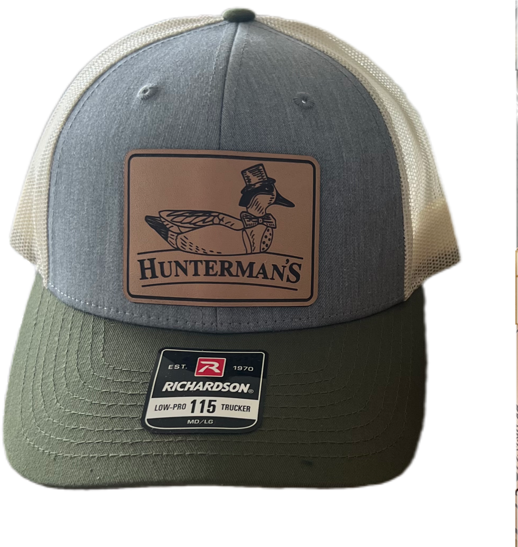 Tri Color Green-Wing Patch Hat - Hunterman's Apparel