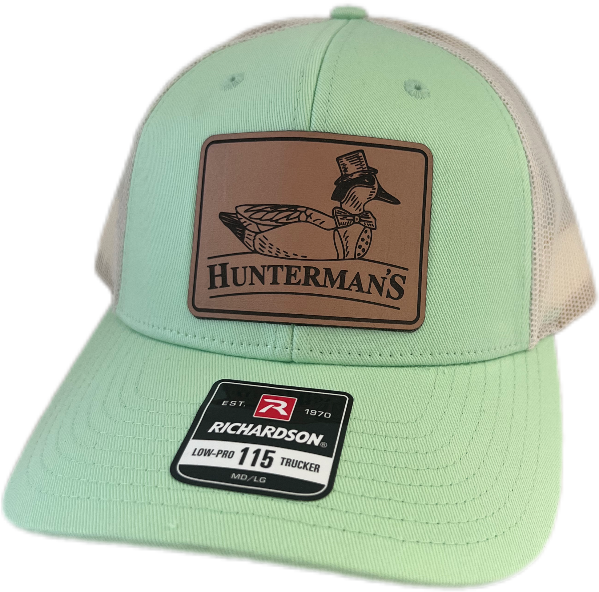 Lime Green-Wing Patch Hat - Hunterman's Apparel